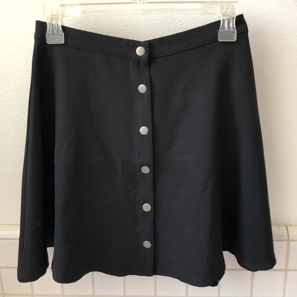 New Harlow & Graham Black Fit and Flare Skirt